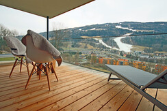 Loggia mit Bergblick