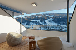 Loggia mit Bergblick