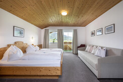 balcony with mountain view