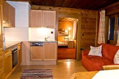 Küche und Wohnbereich