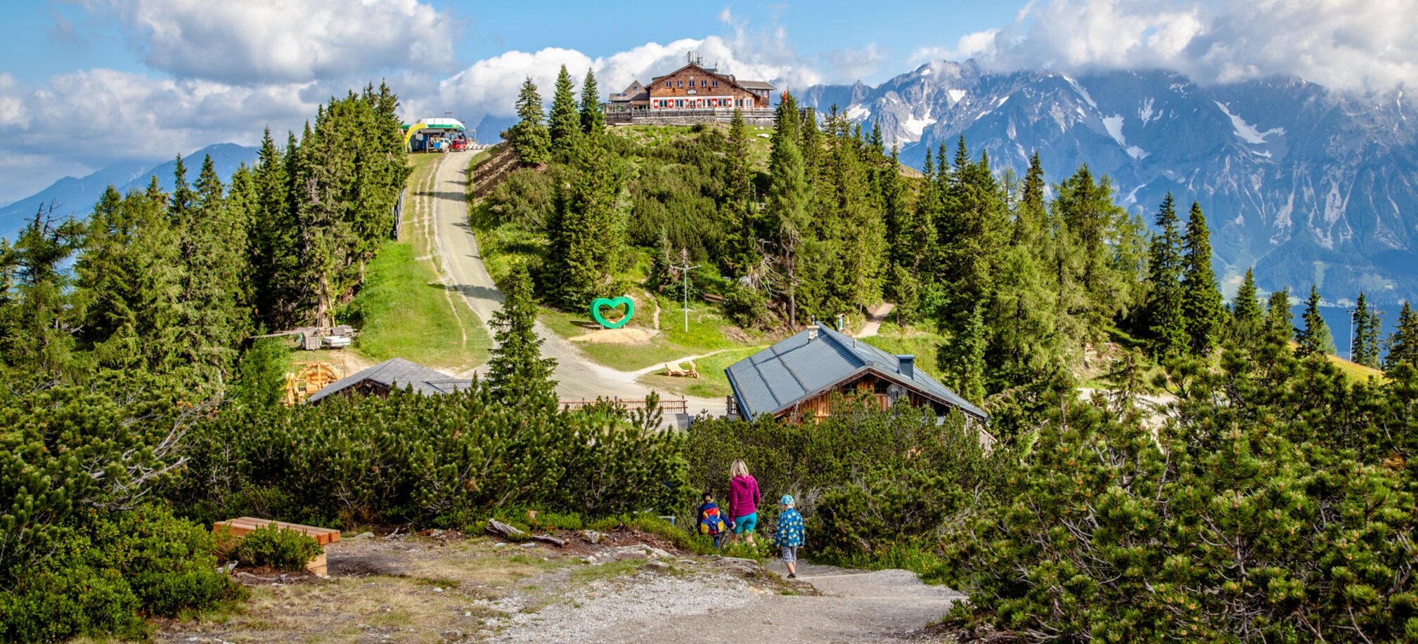 Hiking in summer on Hochwurzen in the Schladming-Dachstein region in Ski amadé | © Planai/Kovacsics