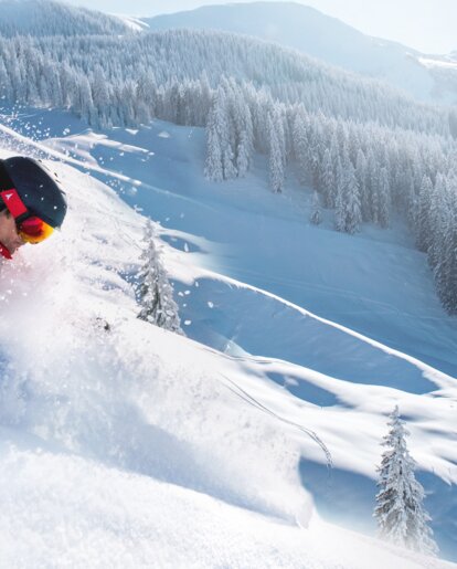 Deep powder runs in the beautiful landscapes of Ski amadé